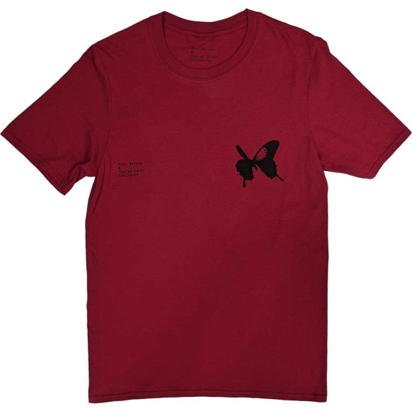 Post Malone unisex Vuxen tolv karats Tandvärk T-shirt M Röd Red M