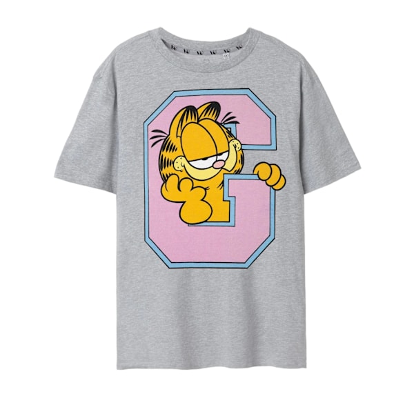 Garfield Mens Collegiate Marl T-Shirt L Grå Grey L