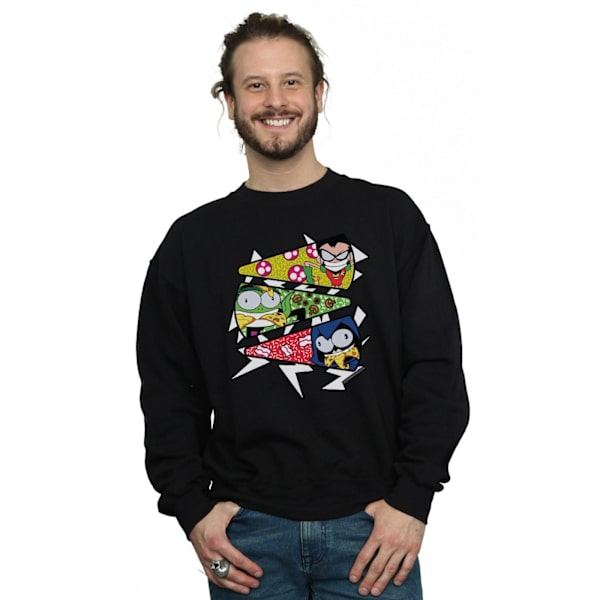DC Comics Herr Teen Titans Go Pizzabit Sweatshirt M Svart Black M