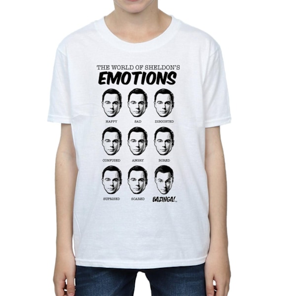 The Big Bang Theory Pojkar Sheldon Känslor Bomulls T-Shirt 5-6 År White 5-6 Years