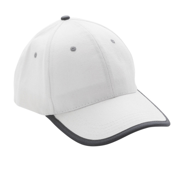 XD Collection Impact Aware Kontrast Borstad Bomull 6-Panel Keps White One Size