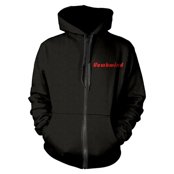 Hawkwind Unisex Adult Doremi Full Zip Hoodie XL Svart/Guld Black/Gold XL