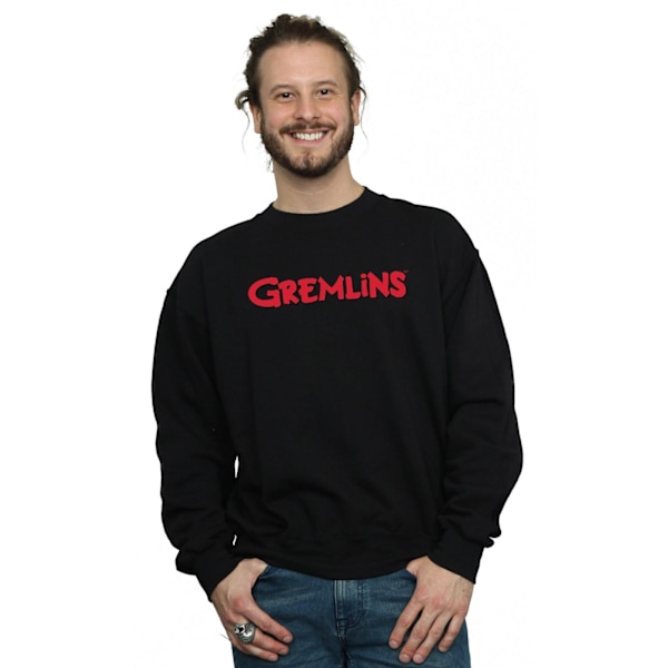 Gremlins Mens Text Logo Sweatshirt M Svart Black M