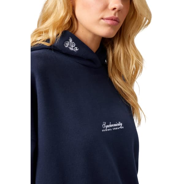 Original Creator Dam/Dam Blommor Hoodie 10 UK Midnattsblå Midnight Blue 10 UK