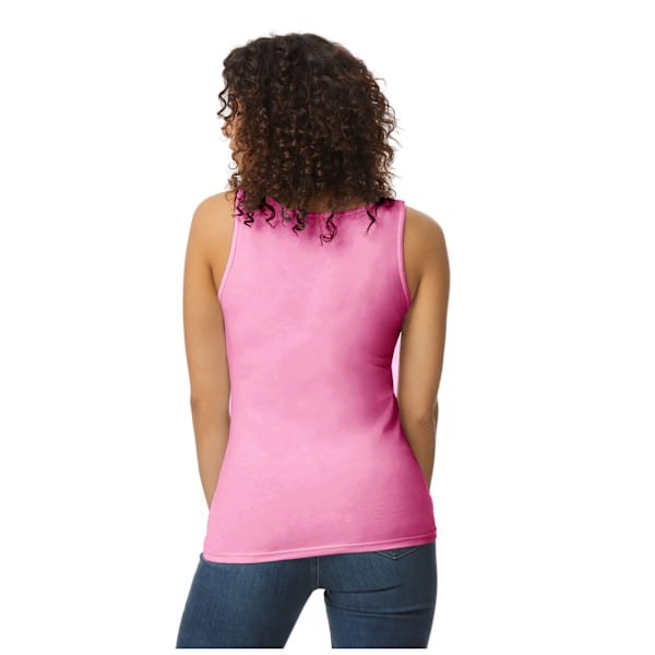 Gildan Dam/Dam Softstyle Plain Tank Top 10 UK Azalea Azalea 10 UK