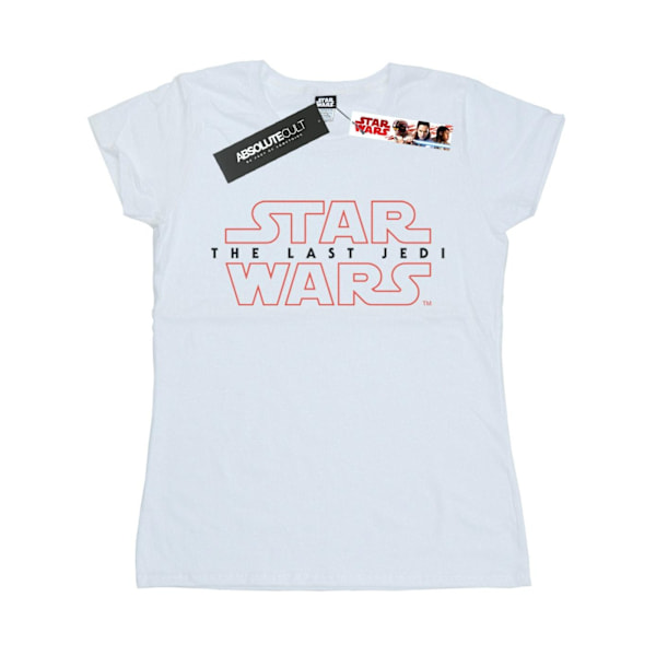 Star Wars Dam/Kvinnor The Last Jedi Logo Bomull T-Shirt S Vit White S