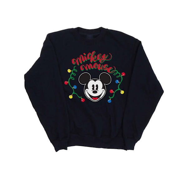 Disney Herr Mickey Mouse Julgransljus Sweatshirt L Marinblå Navy Blue L