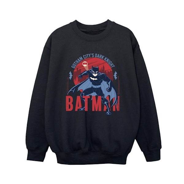DC Comics Boys Batman Gotham City Sweatshirt 3-4 år Svart Black 3-4 Years