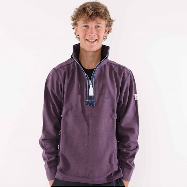 Lazy Jacks Herr Quarter Zip Sweatshirt S Grape Grape S