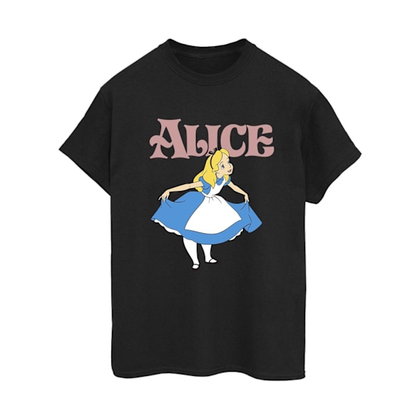 Disney Dam/Damer Alice In Wonderland Take A Bow Bomull Boyf Black 4XL