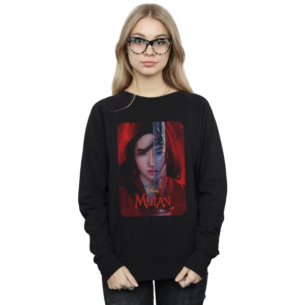 Disney Womens/Ladies Mulan Movie Poster Sweatshirt L Svart Black L