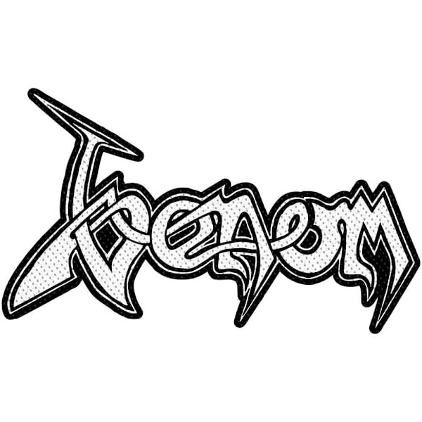 Venom-logotyp utskuren lapp, en storlek, vit/svart White/Black One Size