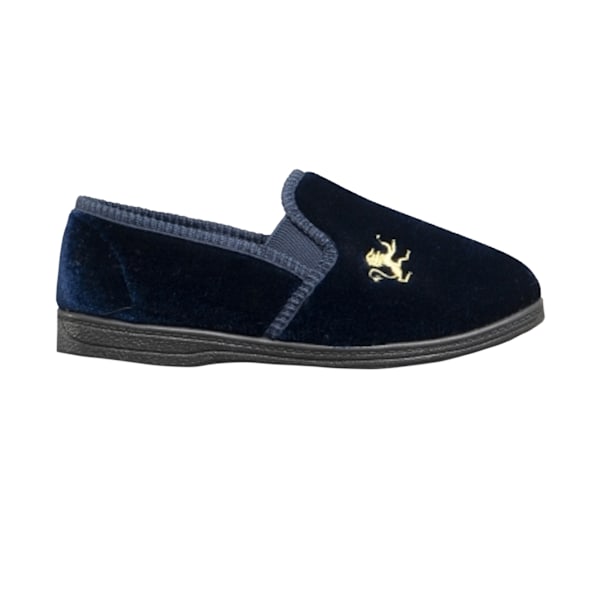 Sleepers Kids Boys Kyle Lion Motif Twin Gusset Slippers 13 UK J Navy Blue 13 UK Junior