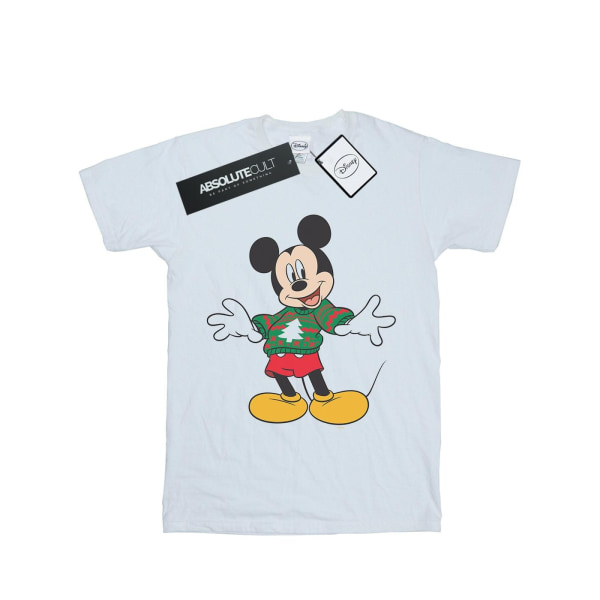 Disney Girls Mickey Mouse Jul Jumper Stroke bomull T-Shir White 12-13 Years