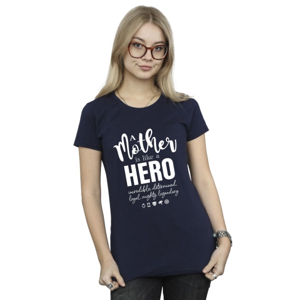 Marvel Womens/Ladies Avengers Mother Hero Cotton T-Shirt XXL Na Navy Blue XXL