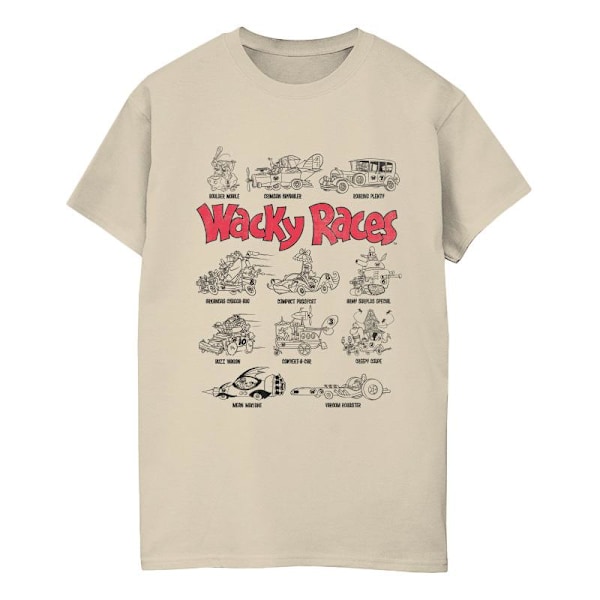 Wacky Races Herr Car Lineup T-Shirt S Sand Sand S