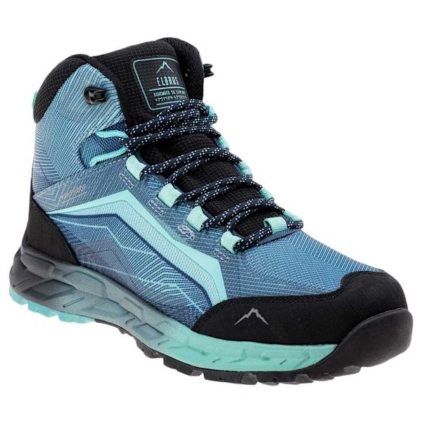 Elbrus Embawa Vandringskängor för Kvinnor/Dam, Mellanhöga, Storlek 6.5 UK, Ljus Light Navy/Turquoise/Black 6.5 UK