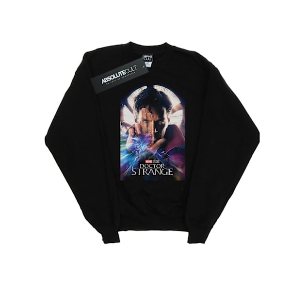 Marvel Studios Girls Doctor Strange Poster Sweatshirt 7-8 år Black 7-8 Years