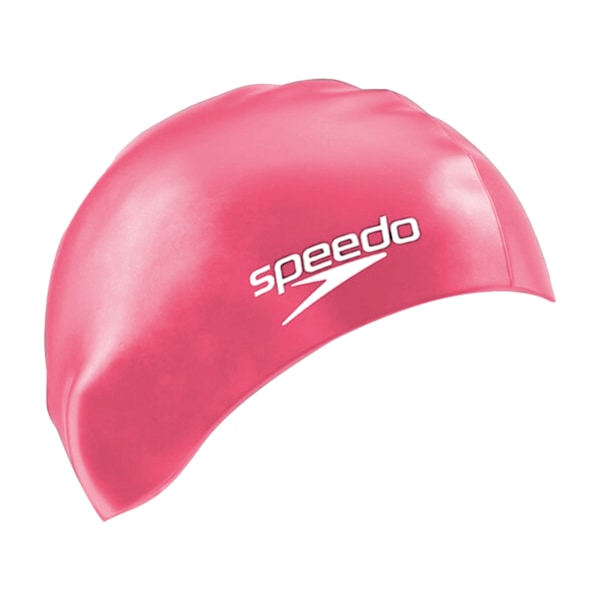 Speedo Unisex Vuxen Långhårig Silikon Simmössa En Storlek Rosa Pink One Size