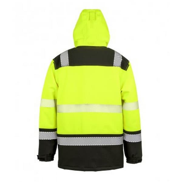 Result Vuxen Unisex Safe-Guard Säkerhetssoft Shell Jacka M Fluo Fluorescent Yellow/Black M