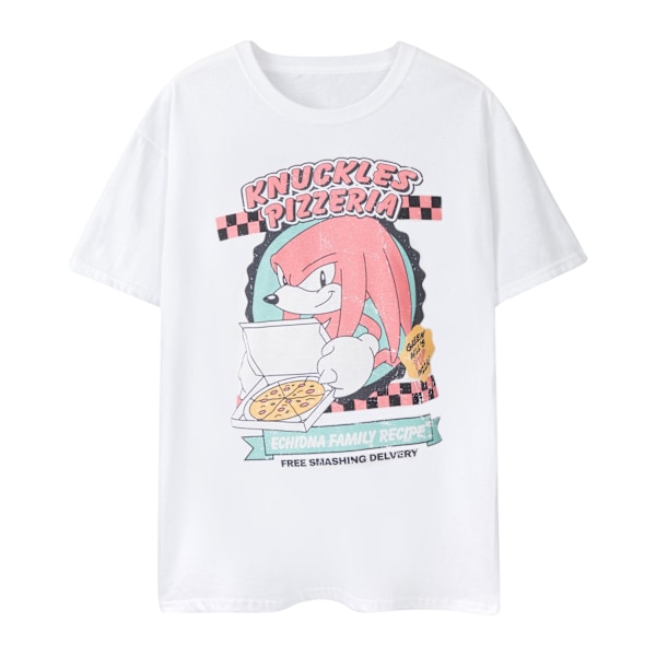 Sonic The Hedgehog Herr Knuckles Pizzeria Kortärmad T-shirt White S