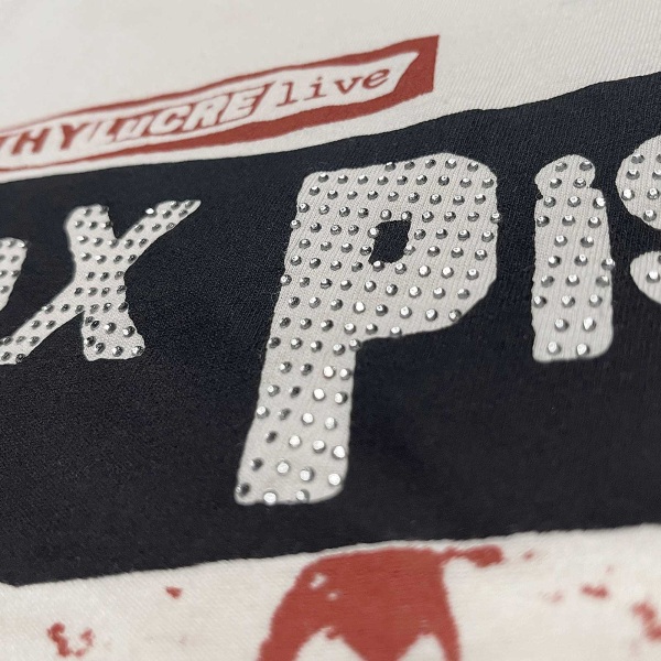Sex Pistols Unisex vuxen Filthy Lucre Diamante Embellished T-Sh Natural M