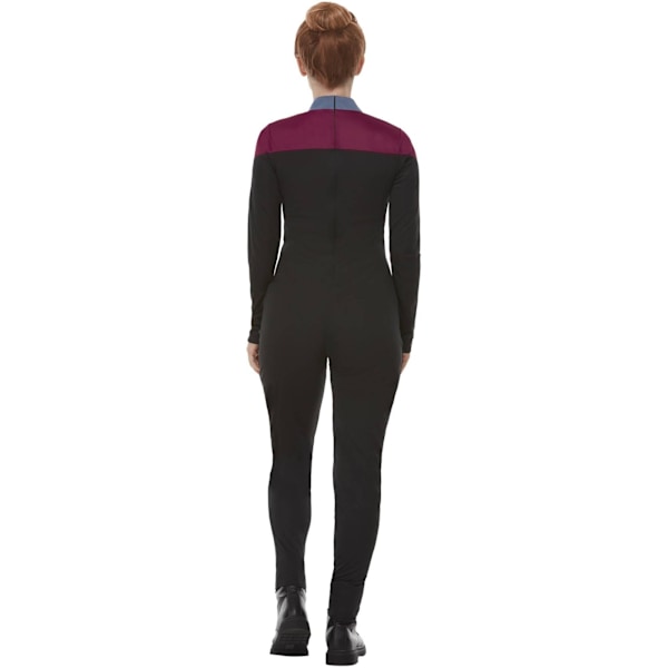 Star Trek Voyager Dam/Damuniform Kostymset 6 UK Vinröd Maroon 6 UK