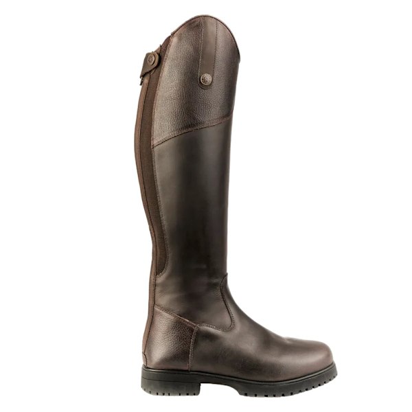 Moretta Barn/Barn Ventura Läder Långa Ridstövlar 2 UK D Dark Brown 2 UK