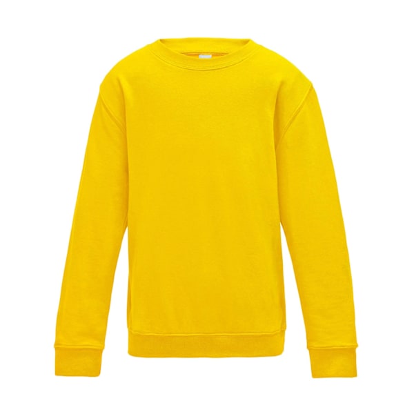 AWDis Just Hoods Barn/Barn Ungdom Enfärgad Sweatshirt med Rund Hals 7-8 år Sun Yellow 7-8 Years