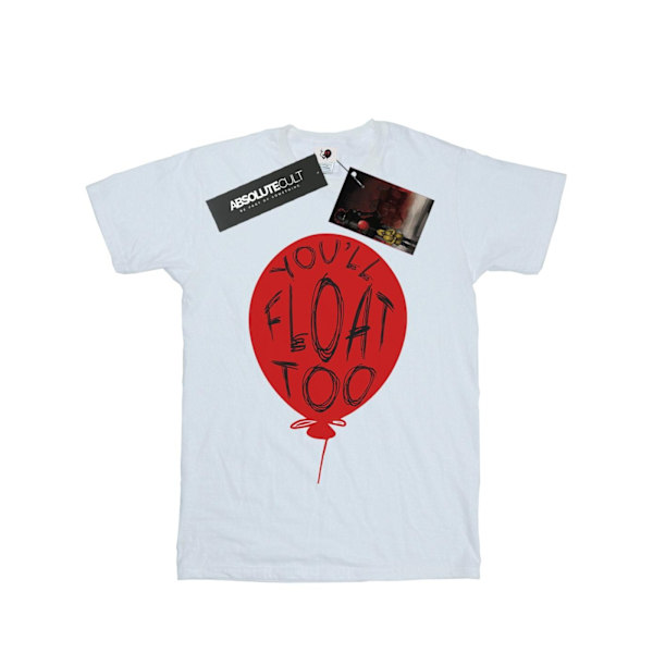 It Dam/Damer Pennywise You´ll Float Too Bomull Boyfriend T- White M