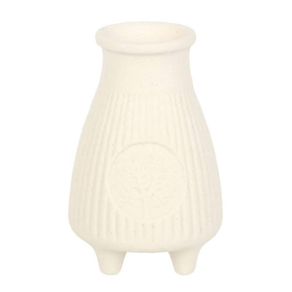 Something Different Greige Ribbad Rökelsehållare One Size Vit White One Size