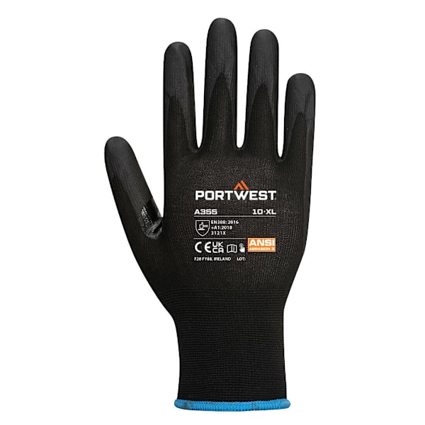 Portwest A355 - NPR15 Touch Screen Nitrilskum Säkerhetshandskar ( Black 11