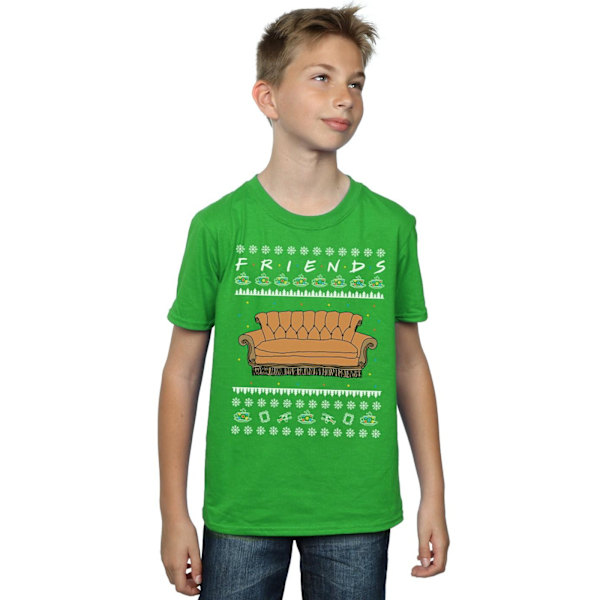 Friends Boys Fair Isle Couch T-Shirt 12-13 år Irländsk grön Irish Green 12-13 Years