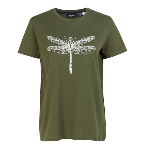 Regatta Filandra IX Dragonfly T-shirt för dam, Storlek 8 UK, Mörk Khaki Dark Khaki 8 UK