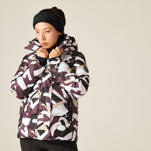 Dare 2B Dam Allure Abstract Skidjacka 10 UK Hucklebe Huckleberry 10 UK