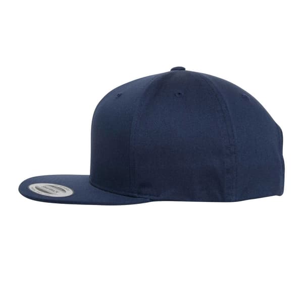 Flexfit Snapback-keps i ekologisk bomull, en storlek, marinblå Navy One Size