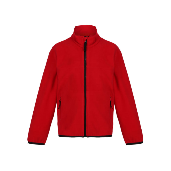 Regjun Boys Microfleece Full Zip Fleece Jacket 32In Classic Red Classic Red/Black 32In