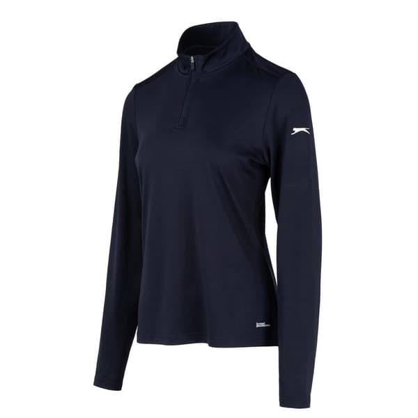 Slazenger Dam/Dam Logo Half Zip Top 8 UK Marinblå Navy 8 UK
