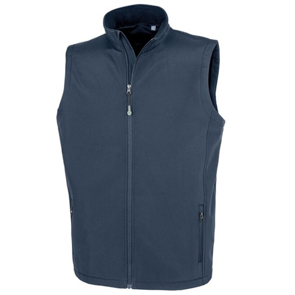Result Äkta Återvunnen Herr Softshell Tryckbar Väst M Navy M