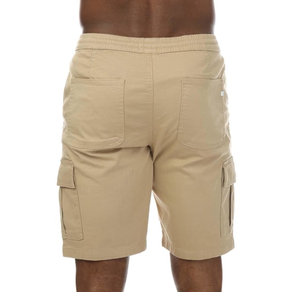 Farah Crane Cargo Shorts för män M Sand Sand M