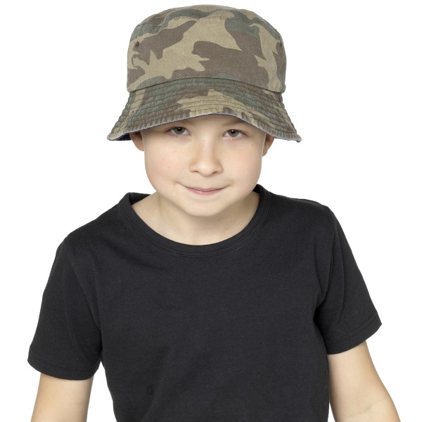 Tom Franks Barn/Barn T-Kids Camo Bucket Hat 3-6 år Camo Camo 3-6 years