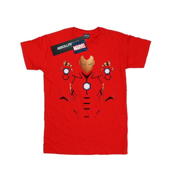 Marvel Mens Iron Man Armored Suit T-Shirt S Röd Red S