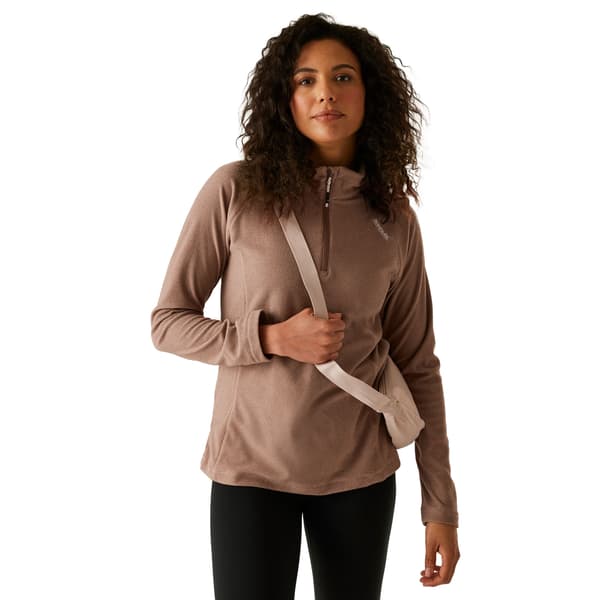 Regatta Great Outdoors Montes Half Zip Fleecetröja för damer Mocha 16 UK