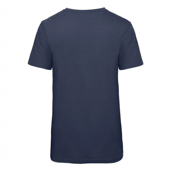 B&C Herr Favourite Kortärmad Triblend T-shirt 2XL Heather Na Heather Navy 2XL
