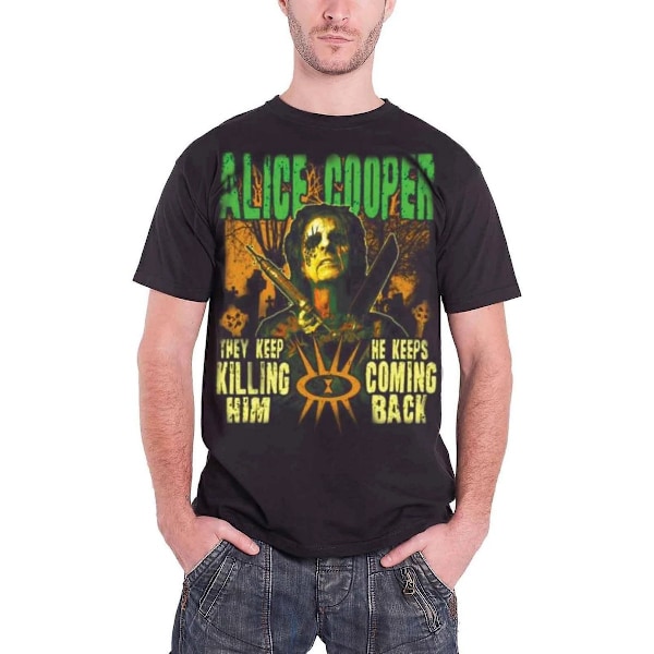 Alice Cooper Unisex Graveyard T-shirt XXL Svart Black XXL