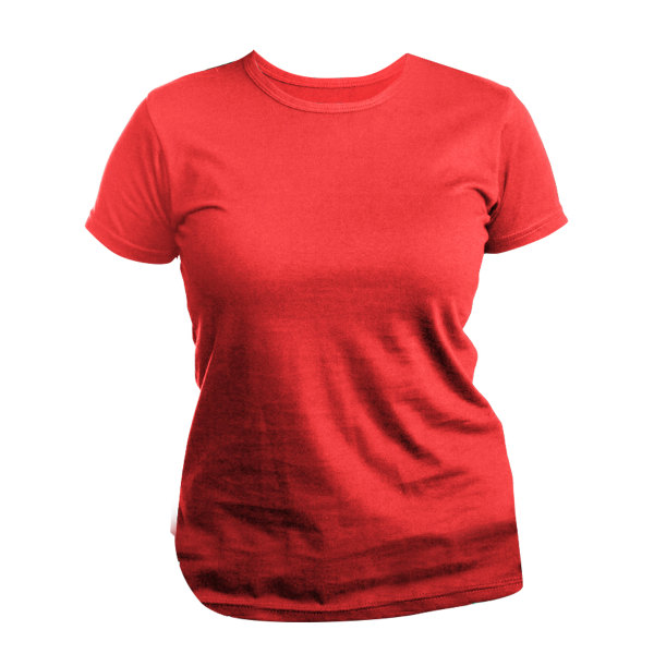 Kortärmad Slim Fit T-shirt dam/dam (brittisk gjord) M Re Red M