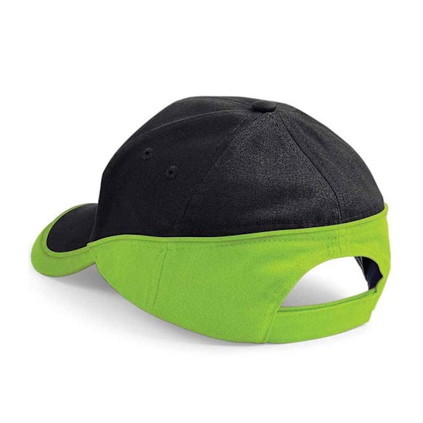 Beechfield Teamwear Competition Cap One Size Svart/Lime Black/Lime One Size