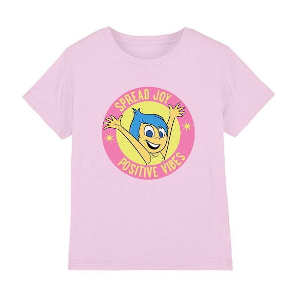 Insidan Ut 2 Barn/Kids Positiva Vibes Glädje T-Shirt 7-8 År Light Pink 7-8 Years