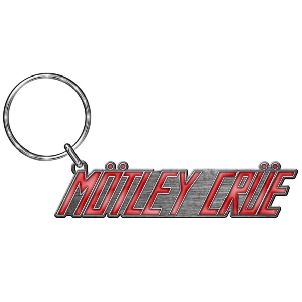 Motley Crue Logo Die Cast Nyckelring One Size Röd/Silver Red/Silver One Size