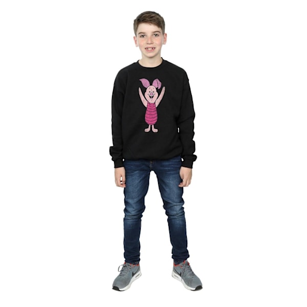 Disney Boys Winnie The Pooh Classic Piglet Sweatshirt 9-11 År Black 9-11 Years